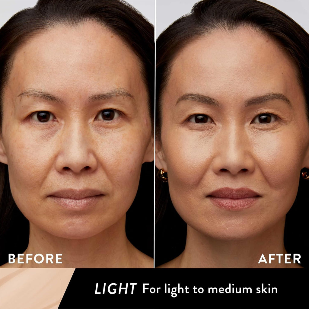 Laura Geller New York Quench-N-Tint Tinted Moisturizer - Sheer To Light Buildable Coverage - Natural Glow Finish - Lightweight Formula With Hyaluronic Acid, 02 Light