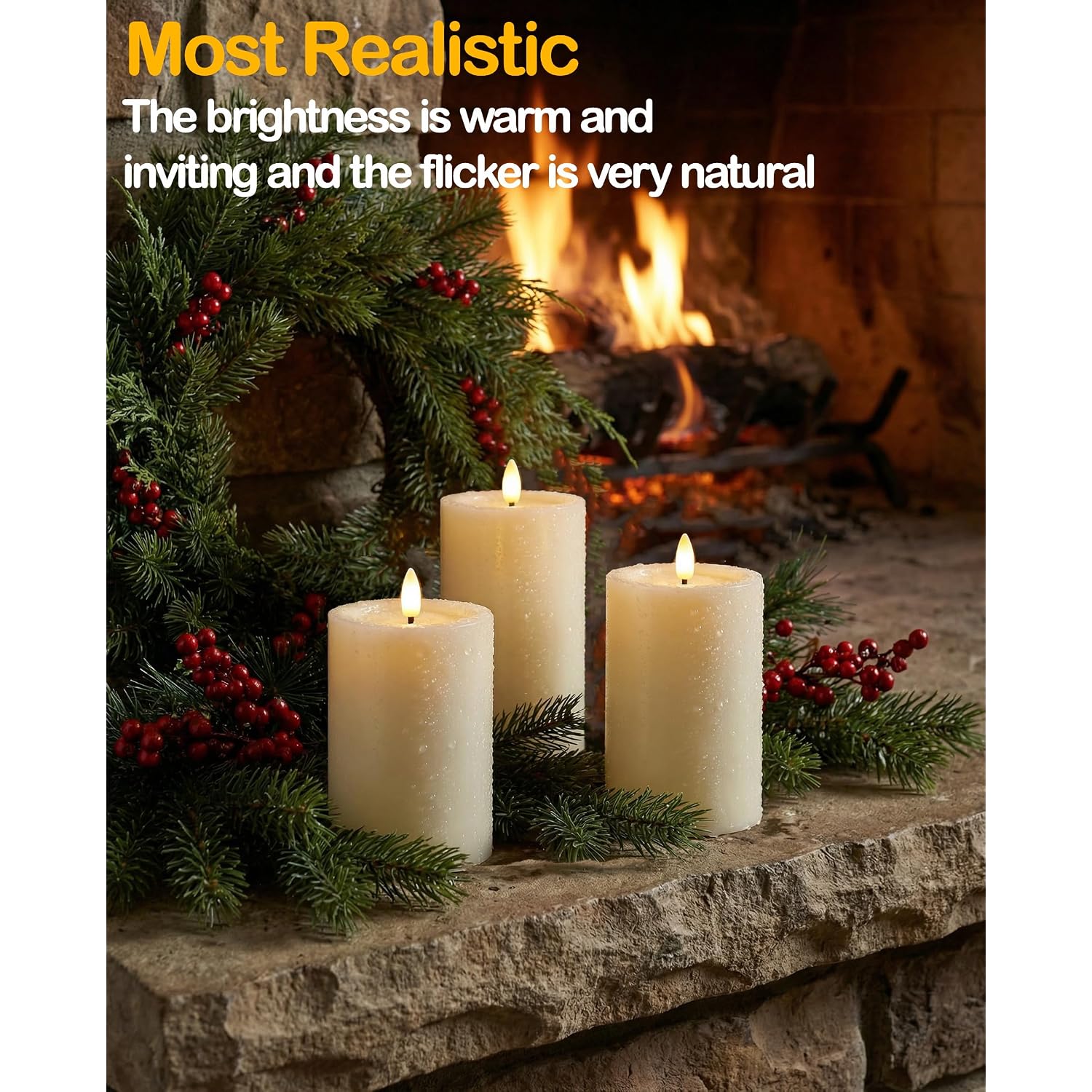 3"X4" Outdoor Waterproof Flameless Candles With Remote Timers Plastic | 2 Pack White Battery Operated Candles, Led Candles, Electric, Fake, Pillar Candles For Patio, Porch, And Lanterns Decor