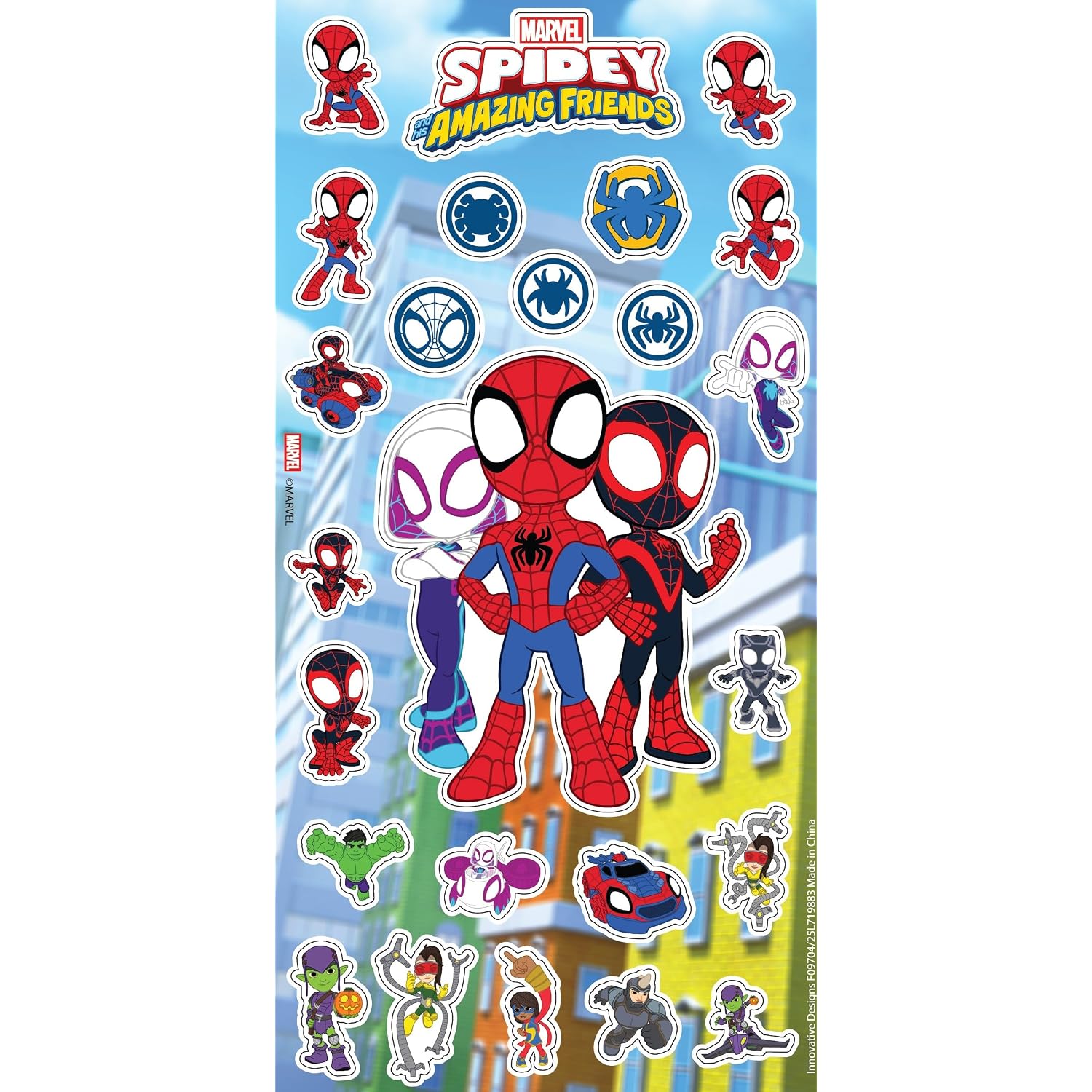 Spidey And Friends Backpack With Lunchbox Set For Boys School Bundle, More | 16In Large Durable Spidey Bookbag W/ Insulated Lunch Box Plus Bottle, Stickers, More - Spidey And Friends School Supplies