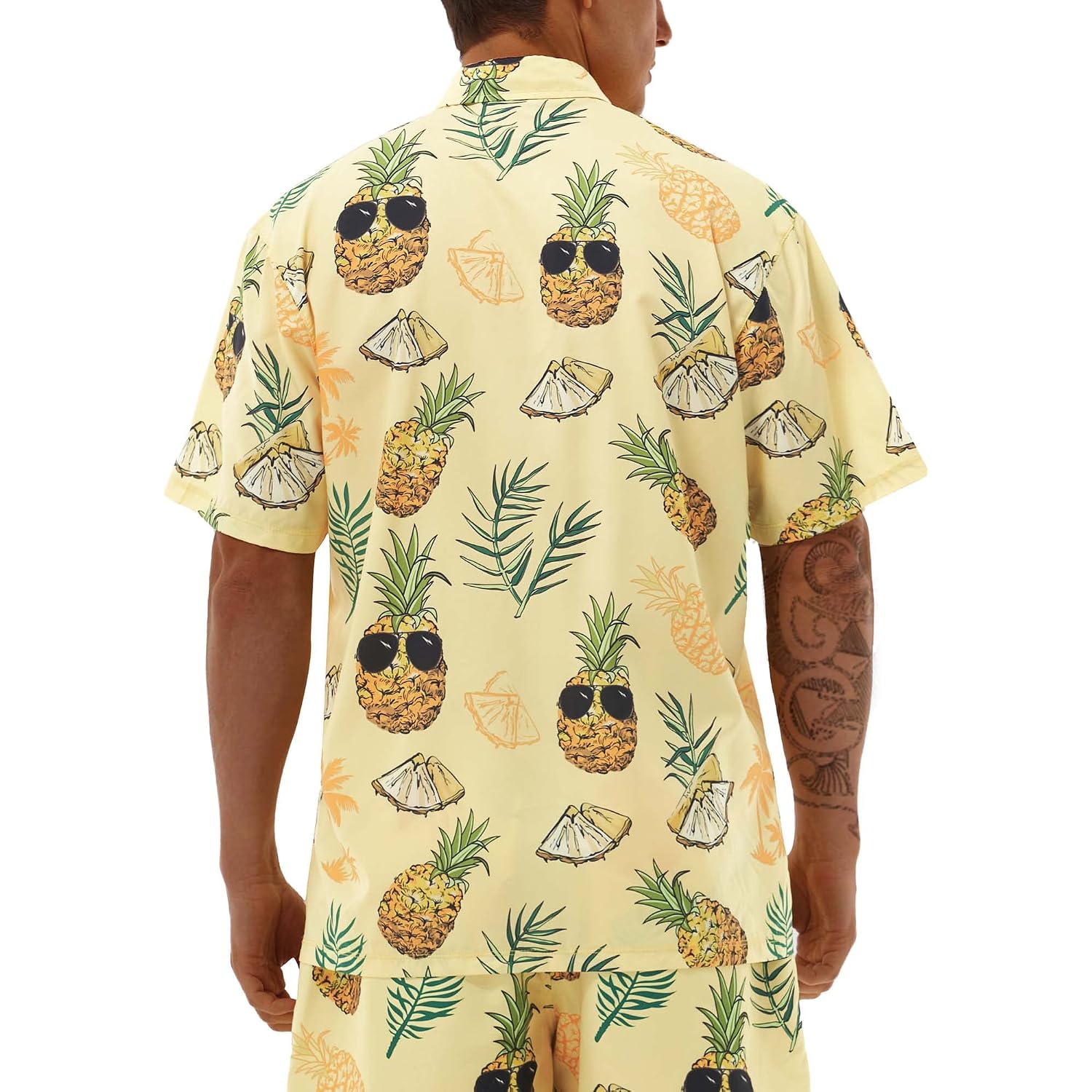 Hawaiian Shirts For Men Short Sleeve Casual Button Down Shirt Summer Beach Aloha Shirt Holiday Party Tropical Print