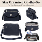 Baggallini Calais Crossbody Bags For Women 10X7 Lightweight Water-Resistant Travel Purse, Rfid & Interior Organization