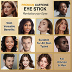 Caffeine Eye Stick With Retinol, Hyaluronic Acid For Dark Circle, Wrinkles, Under Eye Cream Anti Aging For Puffiness And Bags Reduces Fine Lines