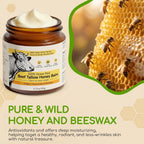 Beef Tallow For Skin & Face, Whipped Tallow And Honey Balm Cream, 100% Grass-Fed Beef Tallow Face Moisturizer With Raw Honey, All Natural Organic Body Lotion Skincare For Women & Men, Unscented 4.2 Oz