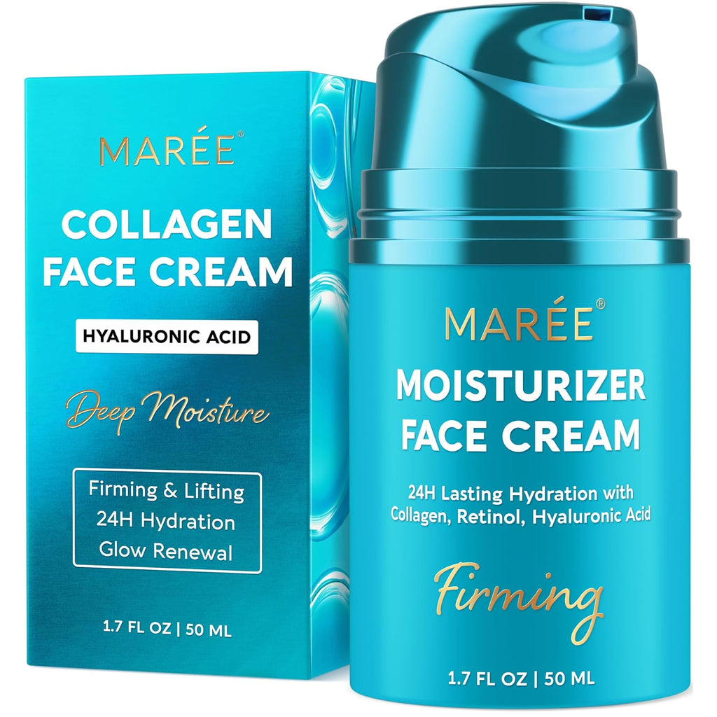 Maree Face Moisturizer – Firming & Lifting Face Cream For Women With Collagen, Retinol & Hyaluronic Acid – Day & Night Anti-Aging Facial Wrinkle Dd Cream Moisturizer For Dry Skin – Crema Para La Cara