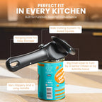 Bellemain Ergonomic Can Opener, Easy Safe-Cut For Seniors & Restaurants