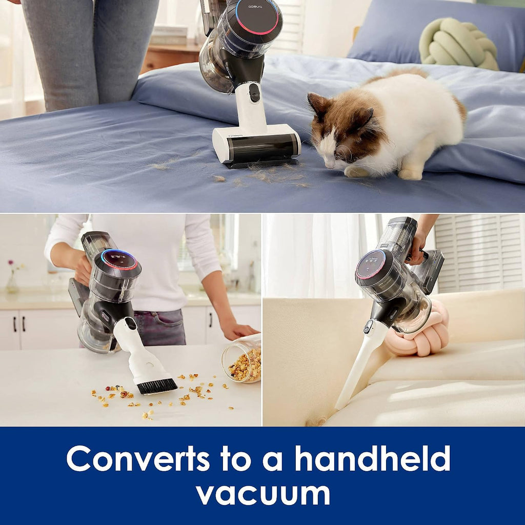Tineco Cordless Vacuum Cleaner, Smart Stick Handheld Cleaner Strong Suction & Lightweight, Cordless Handheld Vacuum Deep Clean Hair, Hard Floor, Carpet, Car