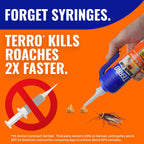 Terro Cockroach Gel Bait Killer, 3 Oz Bottle, Fast-Acting Roach Killer | Indoor Infestation Control For German, American & Oriental Roaches, Precision Applicator, Use In Kitchen, Bathroom, Basements