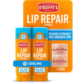 O'Keeffe'S Lip Repair Lip Balm With Cooling Relief For Dry, Cracked Lips - Stick (2 Pack) - Moisturizer For Very Dry Lips