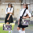 Ita Bag,DIY Clear Pin Display Bag with Insert and Accessories,Anime Kawaii Ita Crossbody Purse,Women Y2K Shoulder Bags
