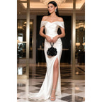 Babeyond Clutch Purses For Women - Evening Bags Flower Satin Handbag Classy Wristlet Purse For Party Daily Wedding