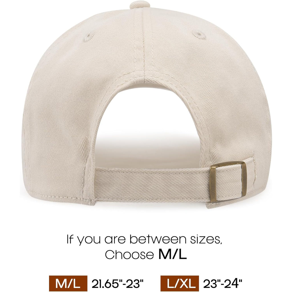 FURTALK Unisex Vintage Washed Unstructured Baseball Cap Washed Cotton Adjustable Dad Hat