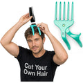 Cut Your Own And Other'S Hair At Home The Easy Way | Diy Haircut Tool For Everyone | Use With Your Hair Clippers For Clean, Even Trims Every Time With Grip And Trim.