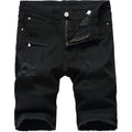Enrica Men'S Ripped Distressed Slim Fit Holes Denim Shorts