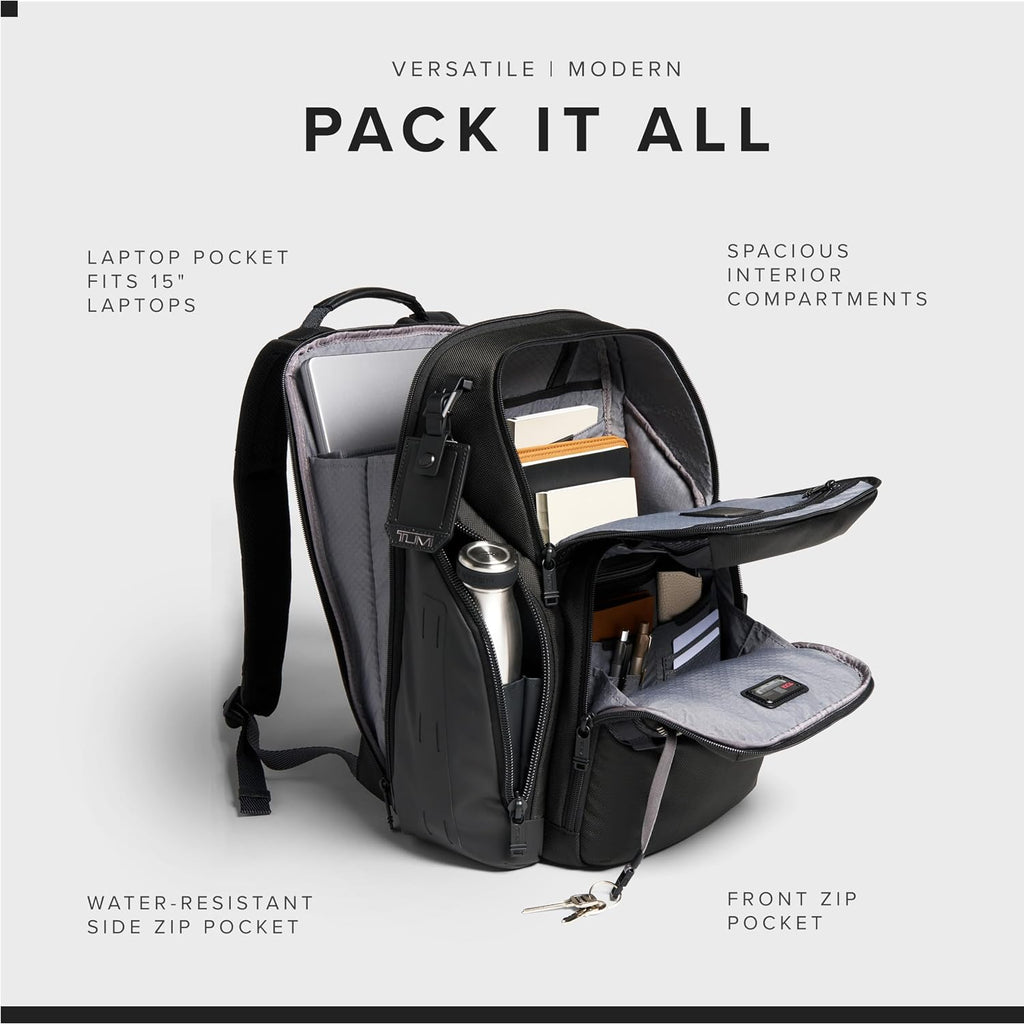 Tumi - Alpha Bravo Search Backpack - Laptop Backpack For Men & Women - Backpack For Work & Travel - 17.0" X 14.0" X 8.3"
