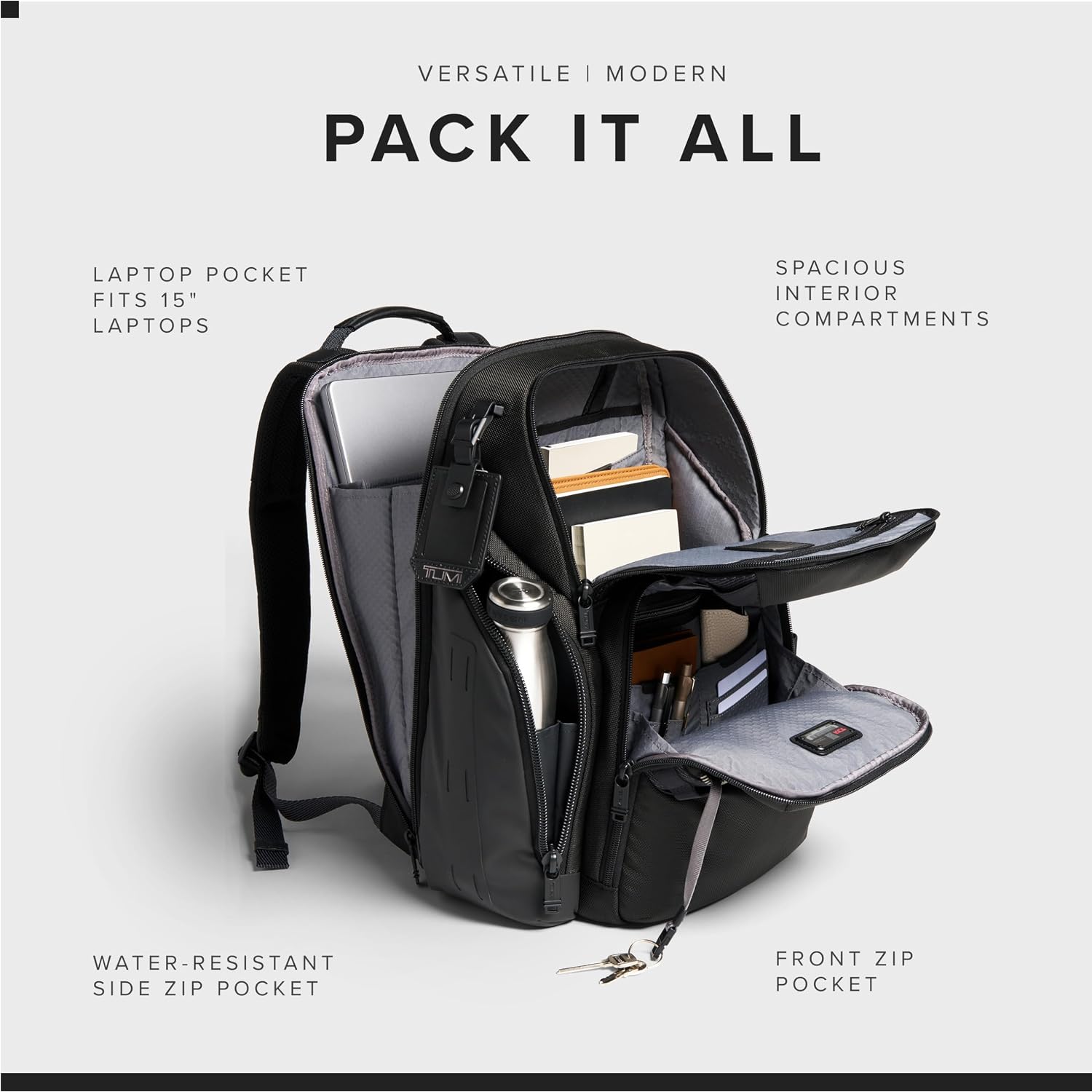 Tumi - Alpha Bravo Search Backpack - Laptop Backpack For Men & Women - Backpack For Work & Travel - 17.0" X 14.0" X 8.3"