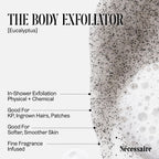 Nécessaire The Body Exfoliator. Eucalyptus. Aha/Bha/Pha. Resurface Skin. Smooth Kp And Rough Patches. Hypoallergenic. Dermatologist-Tested. 180 Ml / 6.1 Fl Oz