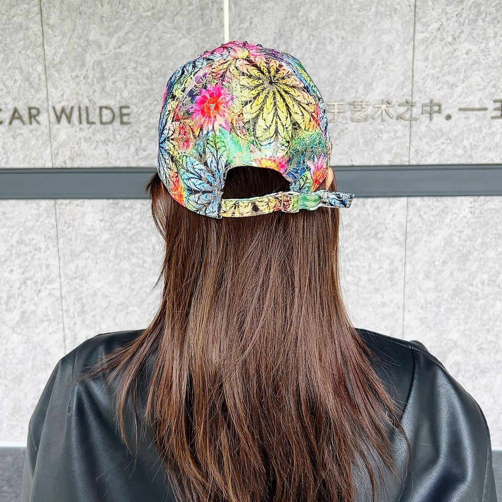 Bling Baseball Caps For Women, Rhinestone Summer Flower Baseball Hat, Adjustable Spring Fall Denim Sequin Jean Hat