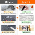 Lifewit 4 Pack Clear Clothes Storage Bags, 45L Plastic Blanket Storage Bag, Vinyl Foldable Moving Bags With Zipper, Closet Organizers And Storage Containers For Bedding, Duvet, Comforter