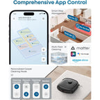 Eufy E25 Robot Vacuum And Mop Combo, 20,000 Pa, Hydrojet Roller Mop | Extendable Side Brush, Zero-Tangle Design, All-In-One Station, Ai Obstacle Avoidance, Edge-To-Corner Cleaning