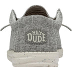 Heydude Men'S Wally Blend Linen Slip On Loafer, Linen Iron Size 10 | Lightweight Casual Shoe With Easy On Elastic Laces