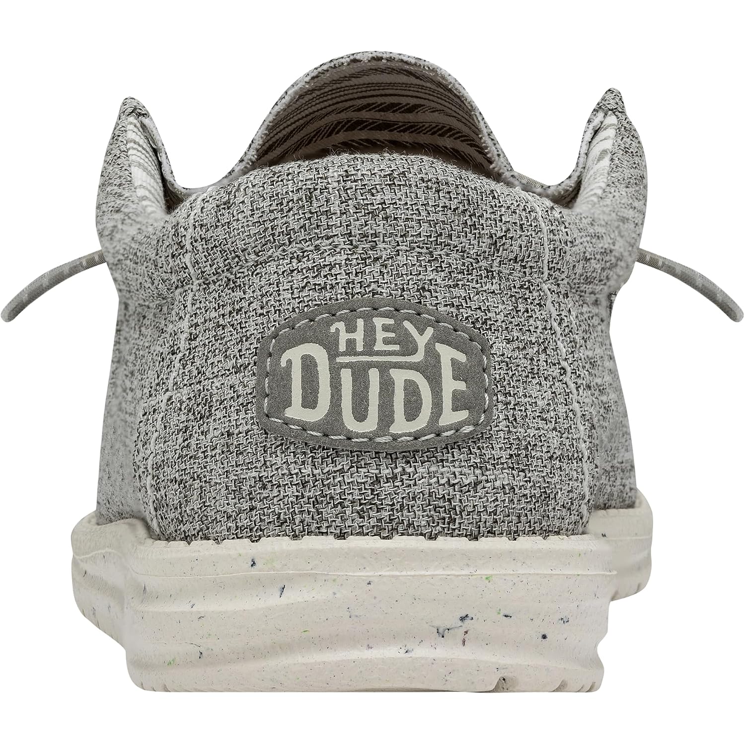Heydude Men'S Wally Blend Linen Slip On Loafer, Linen Iron Size 10 | Lightweight Casual Shoe With Easy On Elastic Laces