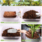2 Pack Coco Chips Substrate For Plants- 2.2Lb 100% Organic Coconut Husk Brick With Low Ec And Ph Balanced, High Expansion Coconut Substrate Coco Husk Mulch For Garden Flowers, Herbs, Planting