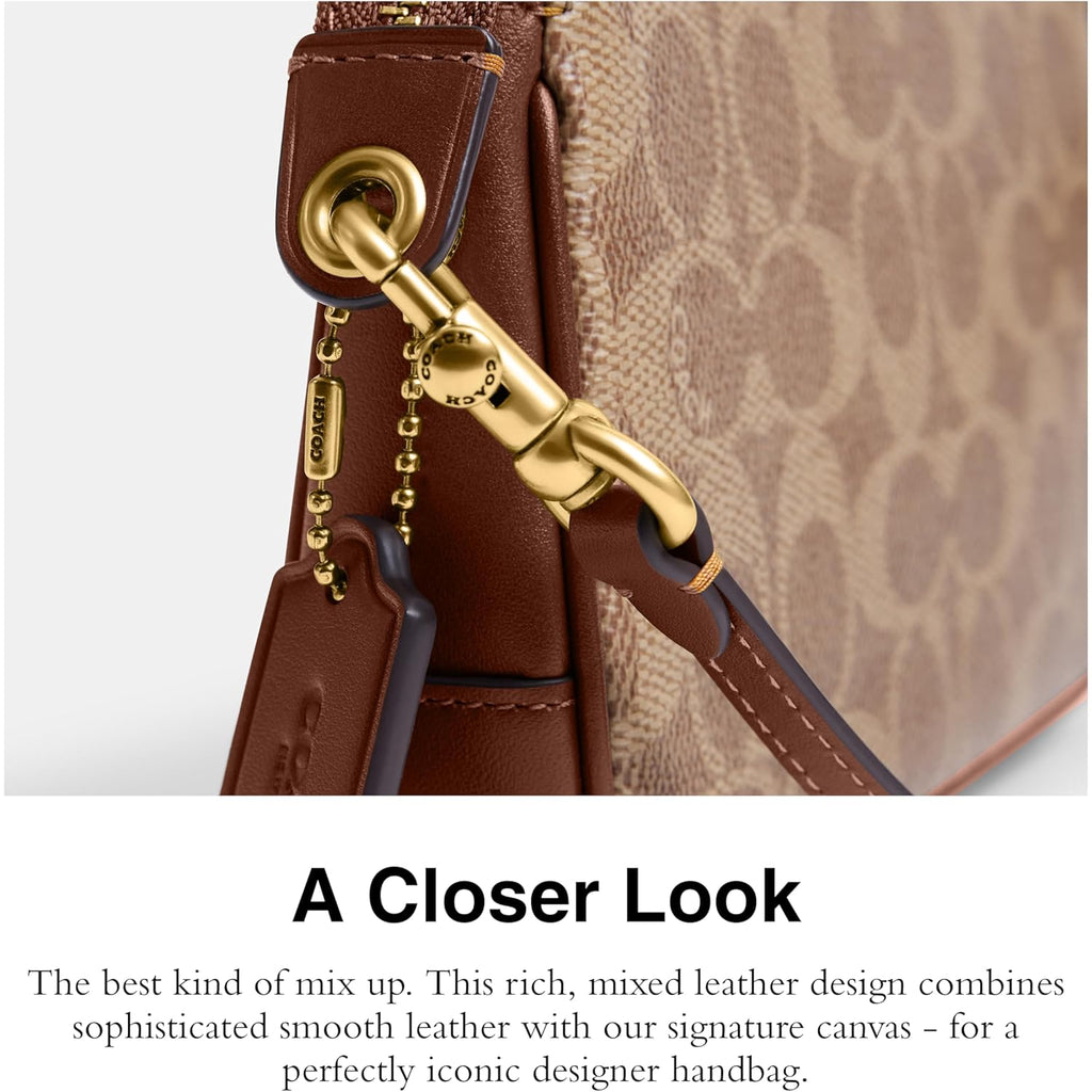 Coach Women's Natural Grain Leather Plaza Bag 18