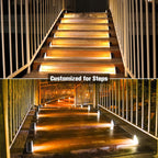 Volisun Solar Stair Lights 6 Pack, Solar Step Lights Outdoor Waterproof Ip67, Led Outdoor Step Light,Outdoor Light Decor For Garden Stair, Deck, Front Step, Front Porch, And Patio（3000K）