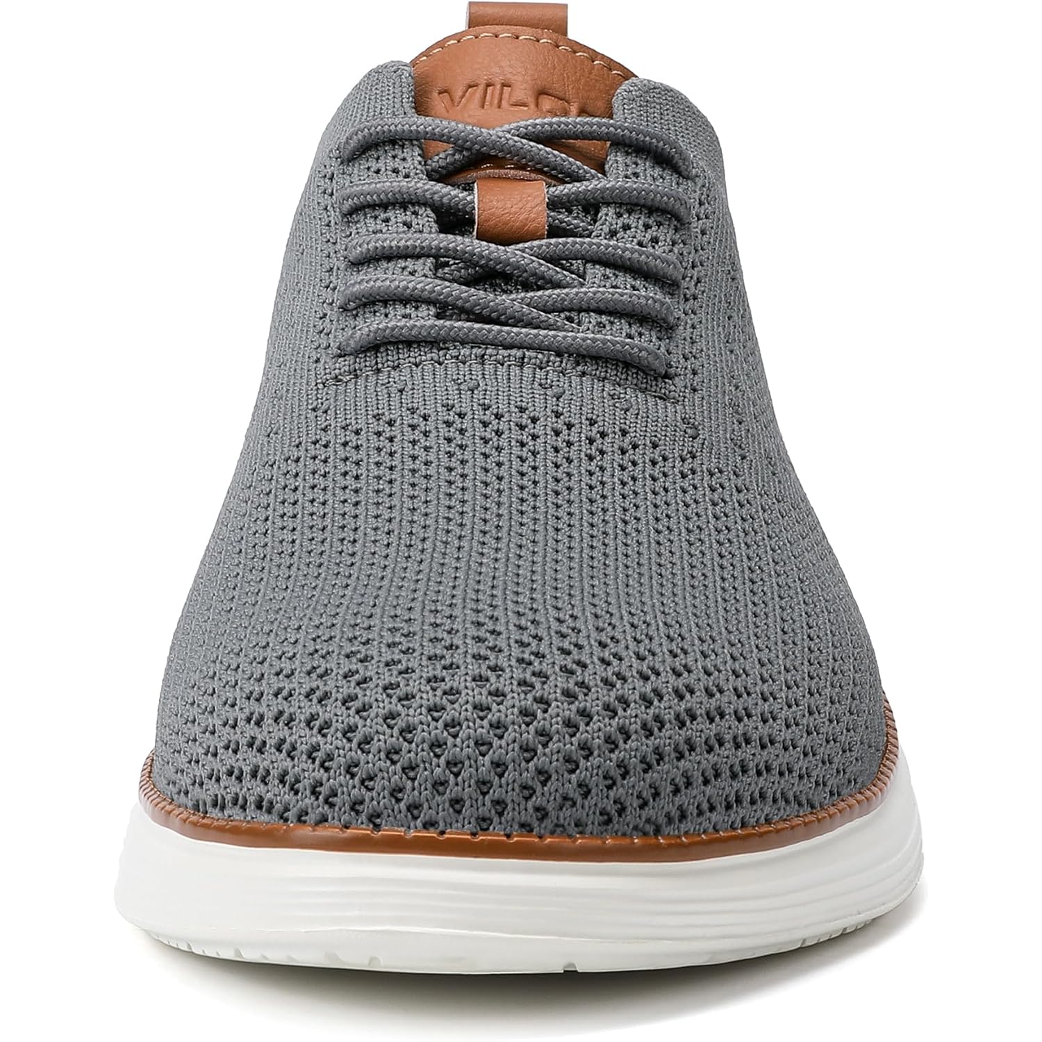 Vilocy Men'S Casual Dress Sneakers Lace-Up Oxfords Business Mesh Breathable Walking Shoes Tennis Comfortable
