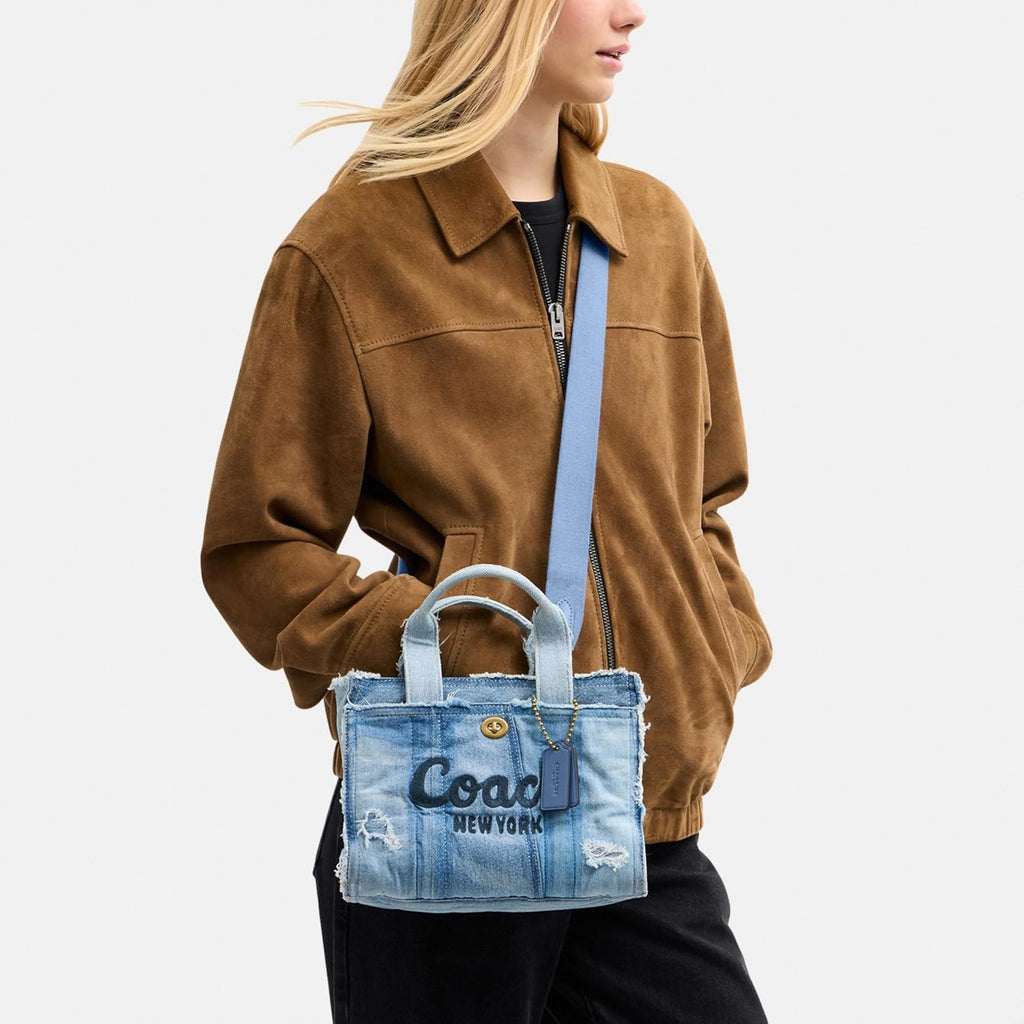 COACH Cargo Tote 26 in Upcycled Denim