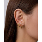 PAVOI Waterproof Hoop Earrings Set for Women - Stainless Steel Multi-Pack with Cubic Zirconia - Small & Chunky Huggie, Thin Hoops, Cascade Graduated Styles - Trendy Fashion Piercing Jewelry