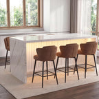 71’’ Large Faux Marble Dining Table For 6 People, 37.4’’H Tall Modern Kitchen Island With Led Lights, Rectangle Kitchen Dining Table For Home