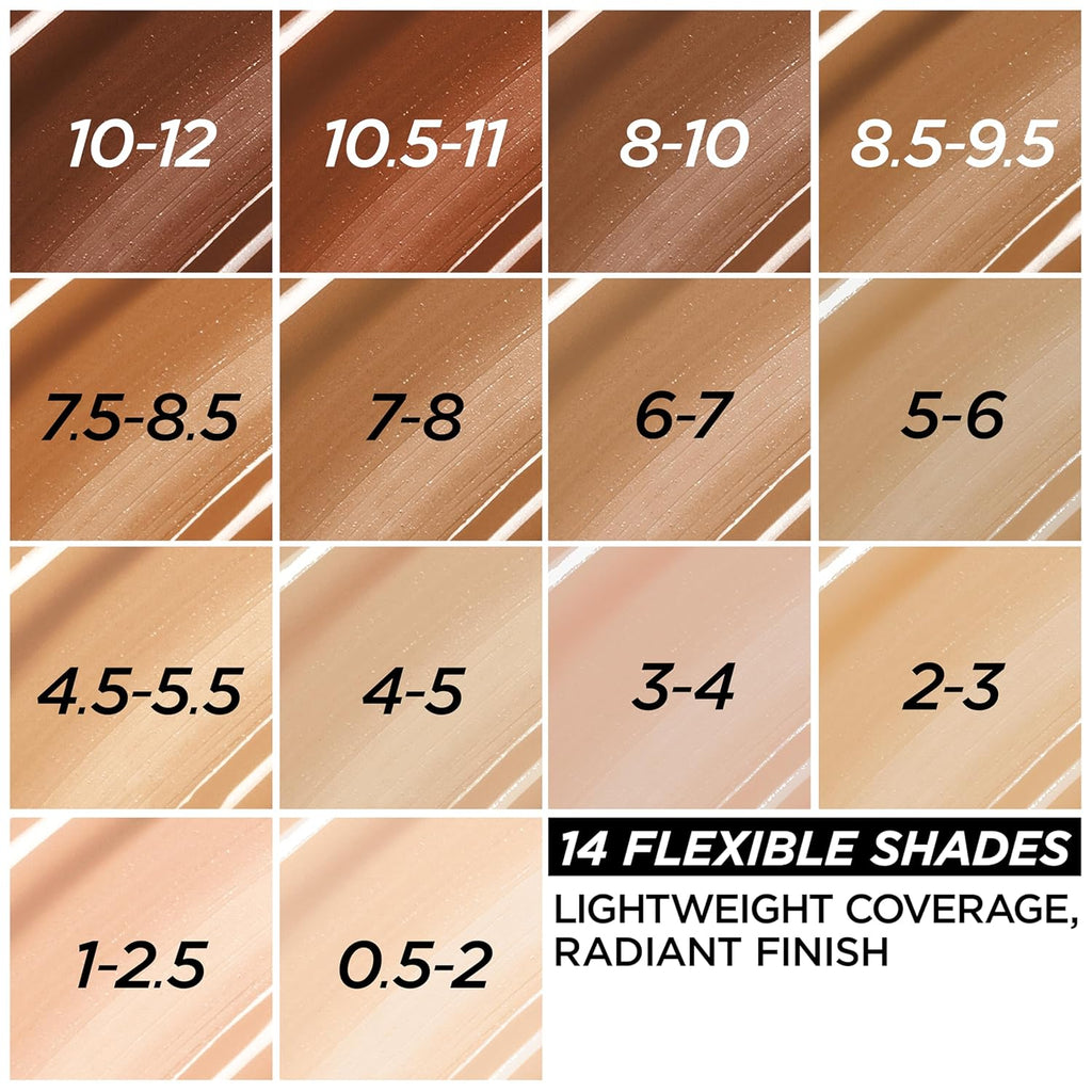 L'Oreal Paris True Match Nude Hyaluronic Tinted Serum Foundation with 1% Hyaluronic acid, Medium 4-5, 1 fl. oz.