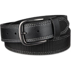 Dickies Mens Industrial Strength Leather Belt – Workwear, Durable, Reinforced, Heavyweight