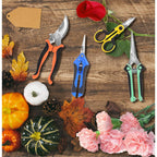 4-Pack Multifunctional Garden Scissors Set-Bidmli Stainless Steel Pruning &Floral Shears With One-Piece Handle Blades For Tree Pruning, Flower Trimming, And Fruit Picking Tasks At Home&Garden Tool.