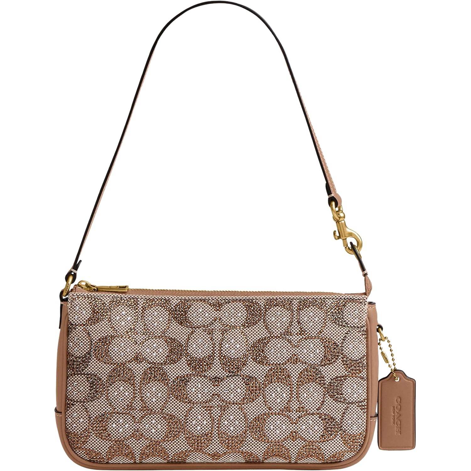 Coach Women'S Natural Grain Leather Plaza Bag