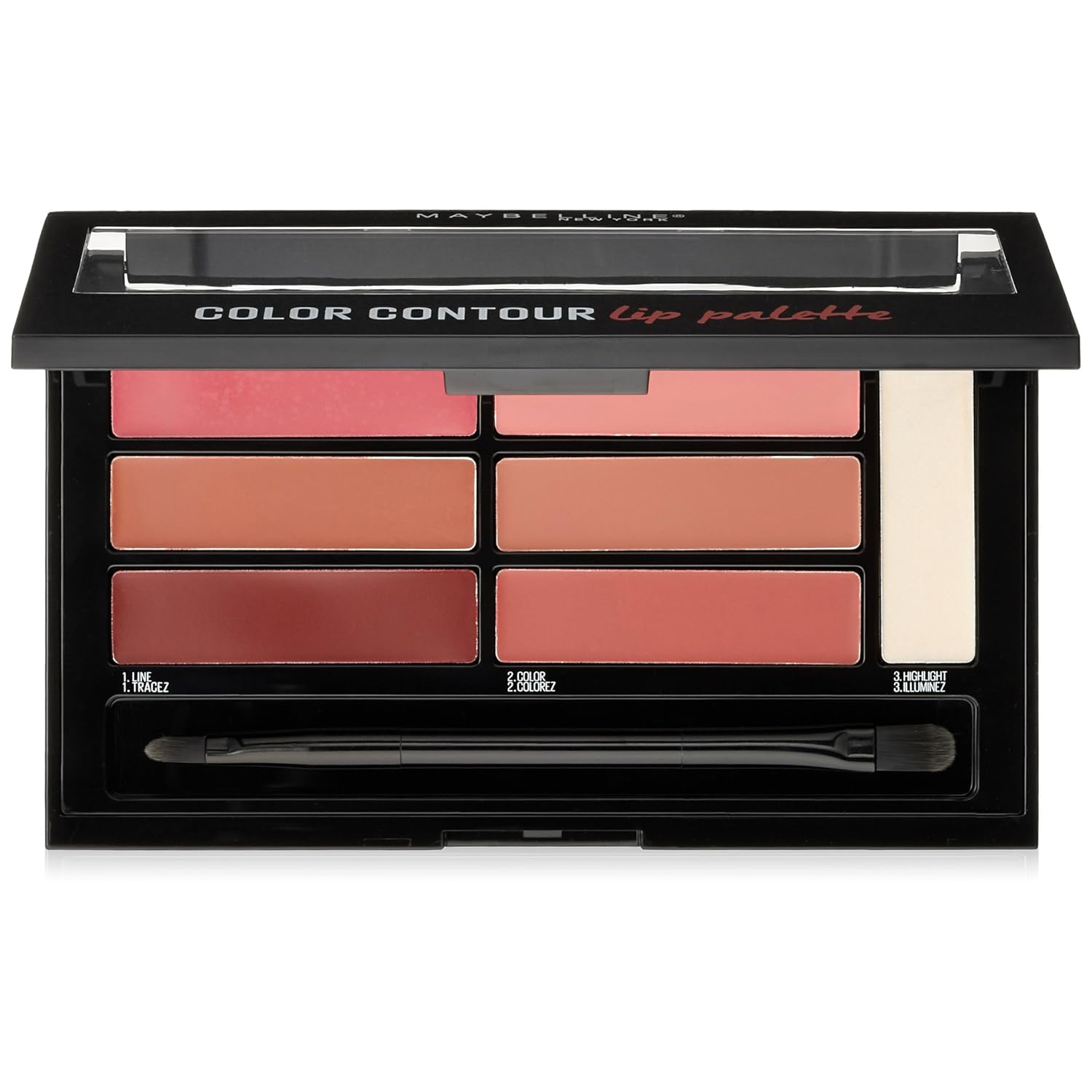 Maybelline New York Lip Studio Color Contour Lip Palette, Blushed Bombshell, 0.17 oz.