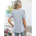 Lomon Womens Short Sleeve T Shirts Asymmetrical Neck Tops Business Blouses For Women Fashion 2026