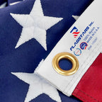 American Flag Made In Usa, 3X5 Ft Heavy Duty Nylon Outdoor Flag, Super Durable For All-Weather High Wind Use, Fade-Resistant, Uv-Protected & Tear-Proof, Longest-Lasting Embroidered Stars Us Flag.