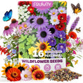 200,000+ Wildflower Seeds Bulk (4Oz) – 16 Varieties Perennial & Annual Mix, Attract Bees, Butterflies & Hummingbirds, High Germination For Outdoor Pollinator Garden, Unique Gift For Mother, Women, Mom