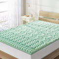 Mellow 1.5 Inch 5-Zone Memory Foam Mattress Topper, Calming Aloe Infusion, Dorm Essentials, Full
