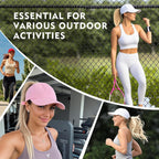 TOP-EX Cooling UV 50 High Ponytail Baseball Cap for Women Breathable & Lightweight for Running Golf Workout Sports Cap White