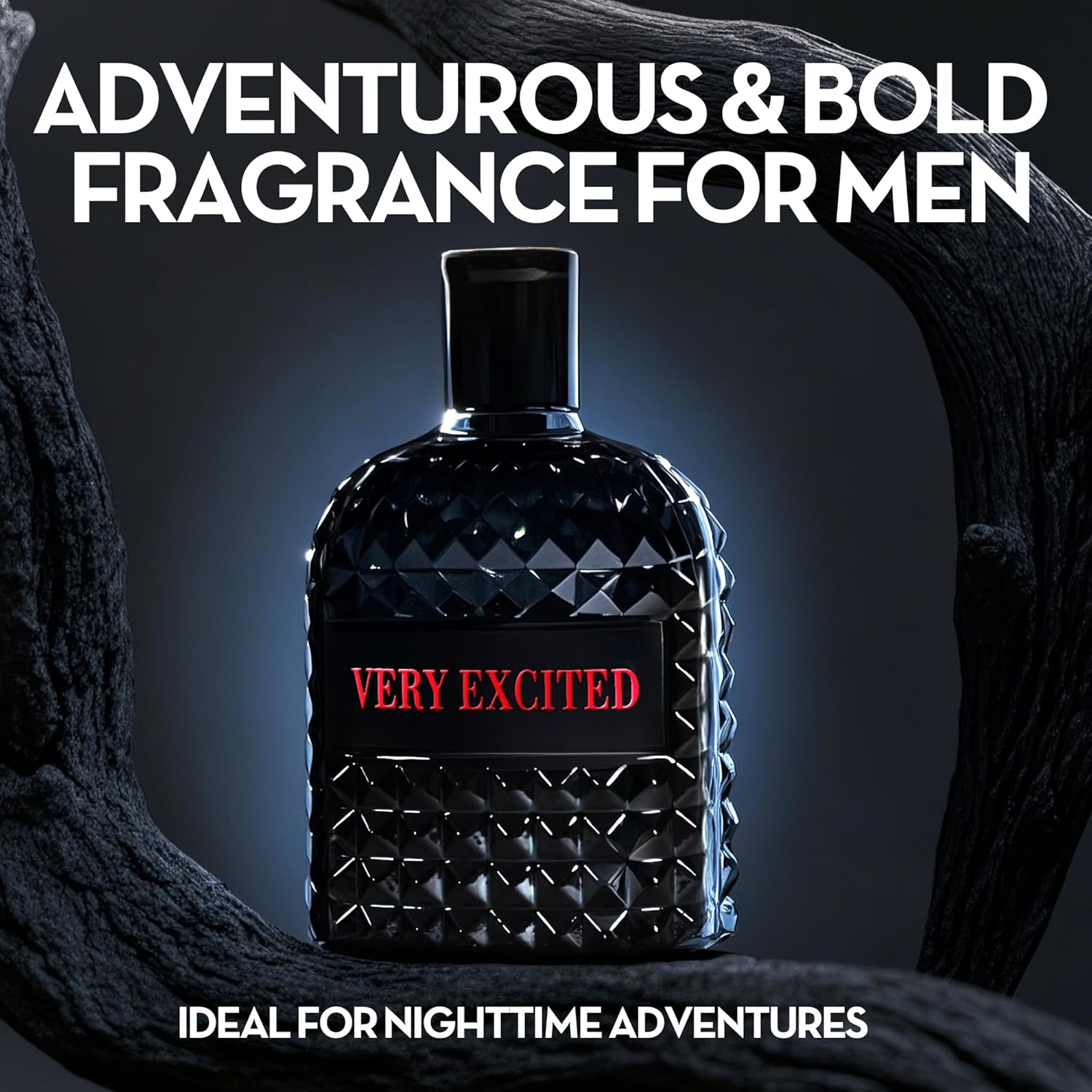 A CENTER Men's Cologne Valentine Milano&Very Excited Eau de Parfum Gift Set - 3.4 Fl Oz Each | Citrus Spicy & Woody Ambergris Fragrance | Luxury Perfume for Day & Night