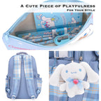 Juju Blue Kawaii Backpack - Cute Backpacks For Girls - Cute Backpack Kawaii Stuff - Backpacks For School Girls
