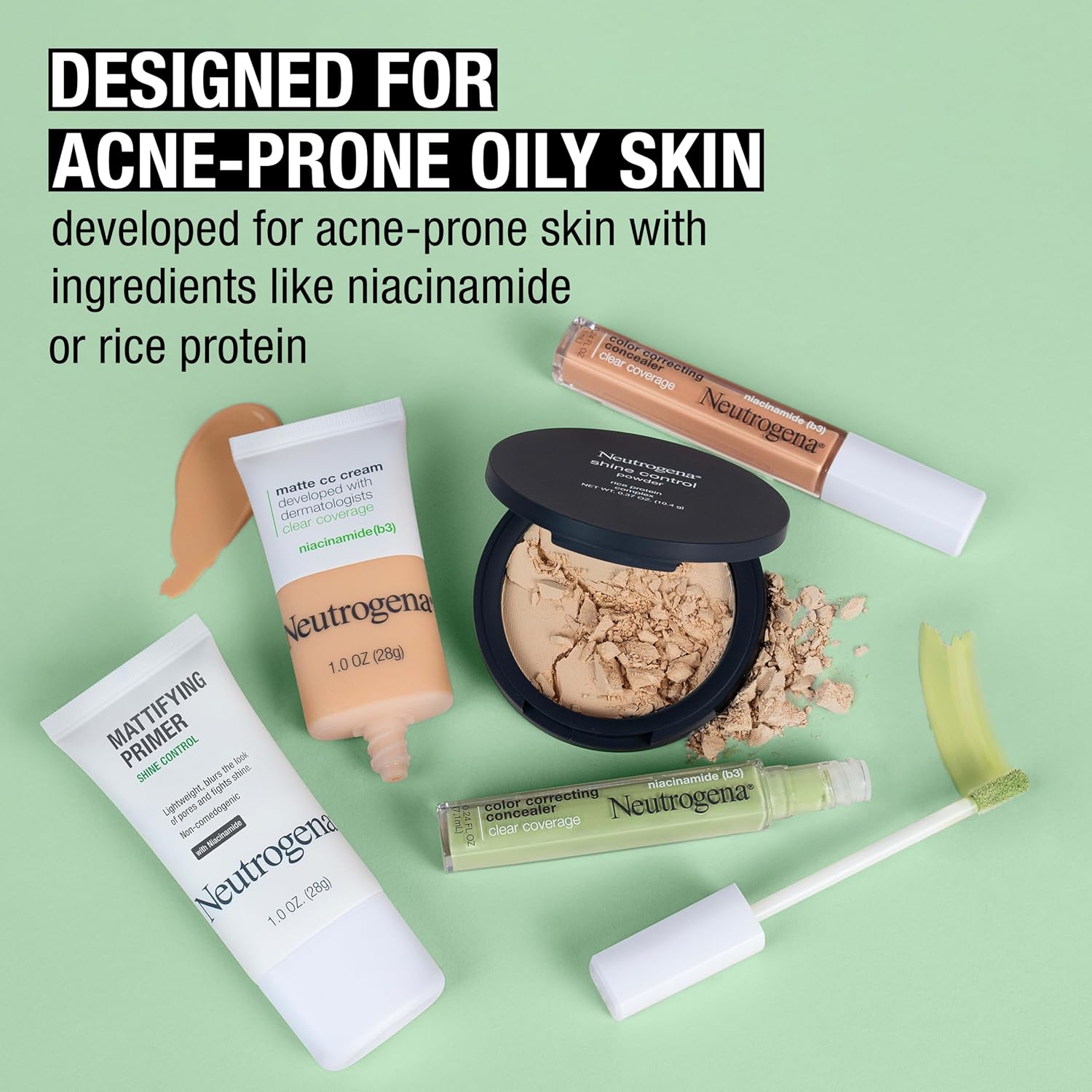 Neutrogena Mattifying Primer With Shine Control, Lightweight Pore Blurring Face Primer Blurs The Look Of Pores & Helps Reduce Shine, Matte Primer With Niacinamide, 1 Oz