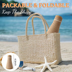 Sun Visor Hats for Women Straw Wide Brim Ponytail Beach Hat Packable Foldable UV Protection Travel Hats
