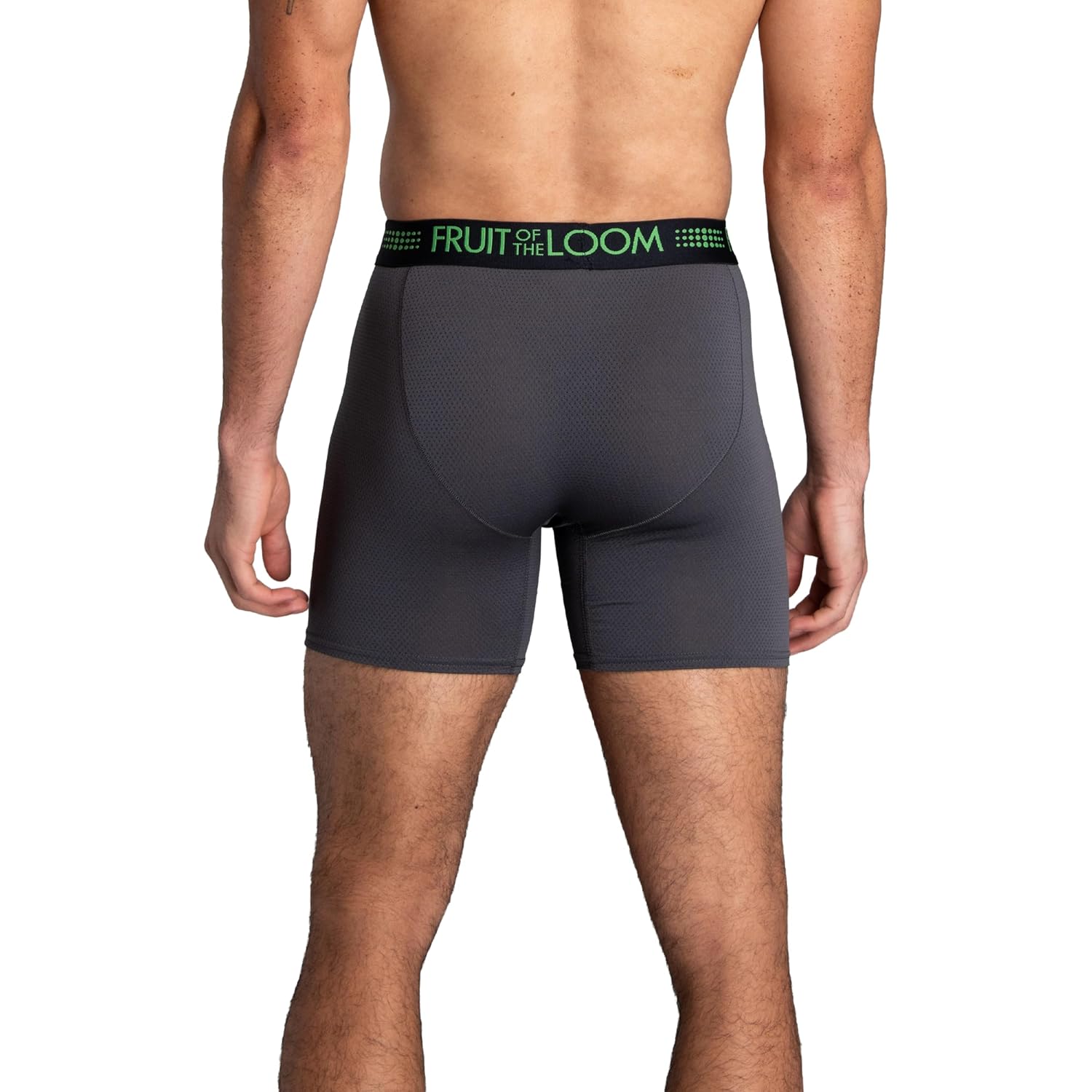 Fruit Of The Loom Men'S Men'S Breathable Boxer Briefs, Moisture Wicking Underwear, Assorted Color Multipacks