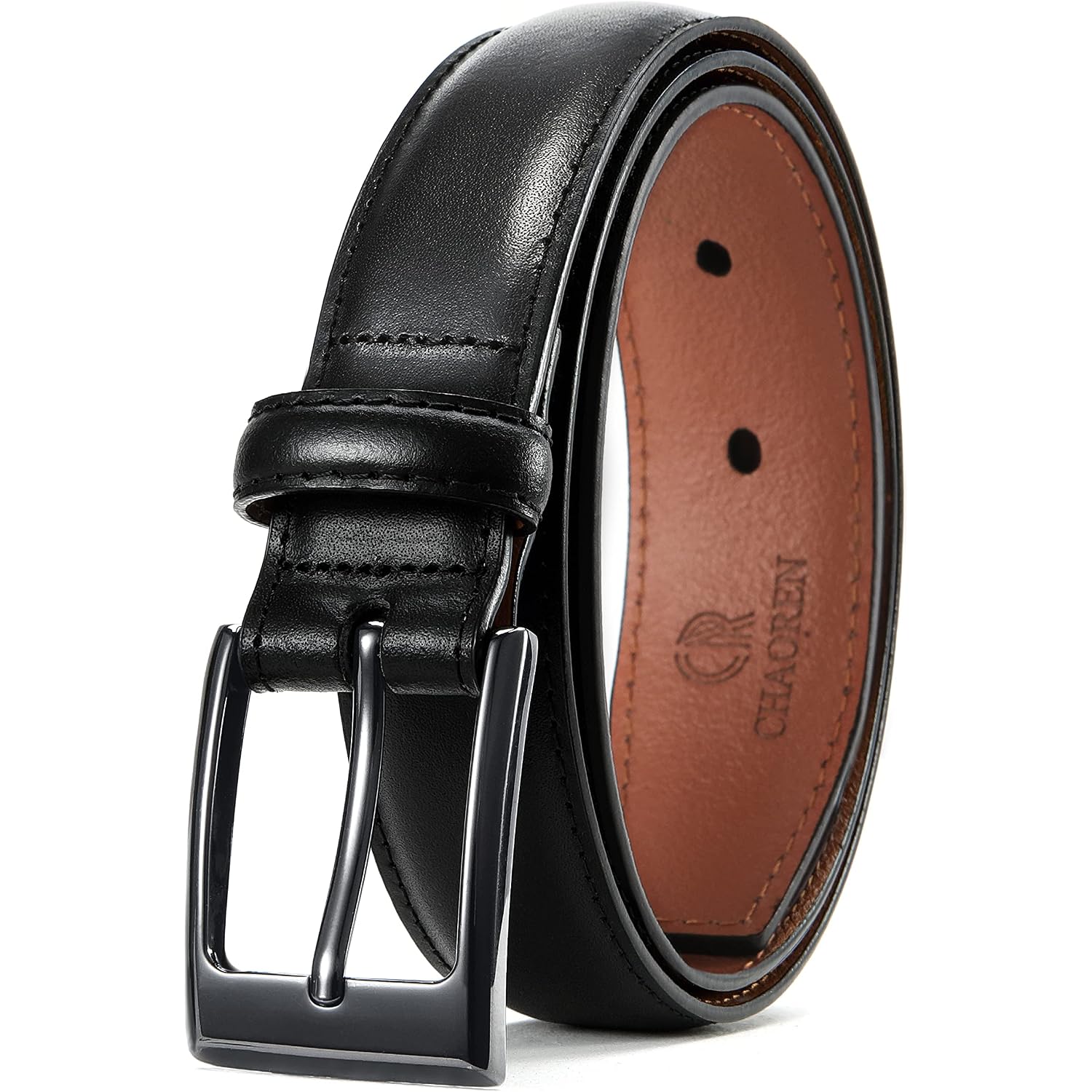Chaoren Mens Belts Leather Gift For Men - Ideal Match For Mens Dress Shoes