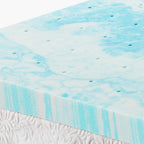 OLIXIS Gel Memory Foam Mattress Topper, Queen 3 Inch, Cooling Gel Infused Soft Comfy Breathable, Pressure-Relieving, CertiPUR-US Certified