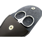 Rounded Stainless Steel Small Facial Hair Scissors, 3.7 Inches - Rounded Tip Scissors for Nose Hair, Mustache, Beard, Eyebrows, Eyelashes & Baby Nails